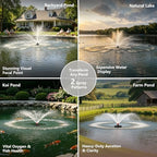 1HP 110V Floating Pond Fountain Aerator Pump, for Ponds Lakes - Image 6