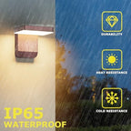 Modern Outdoor LED Wall Light 350° Rotatable, Bronze, 1 Pack - Image 4