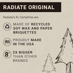 Radiate 2 Pack XL 8" Portable Campfire As Seen On Shark Tank - Up to 2 Hours of Burn Time, Reusable Travel Fire Pit for Camping, Patios & Beach Days - Great Alternative to a Real Fire - Made in USA - Image 6