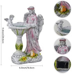Solar Garden Statue Outdoor Angel Garden Figurine with Color Changing Light - Image 4