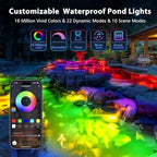 LyLmLe Underwater Pond Light with APP Control & 12V Transformer (4-Spots) - Image 5