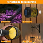 4 Pack Solar Fence Lights Outdoor, Metal Solar Powered Wall Deck Step Light - Image 5
