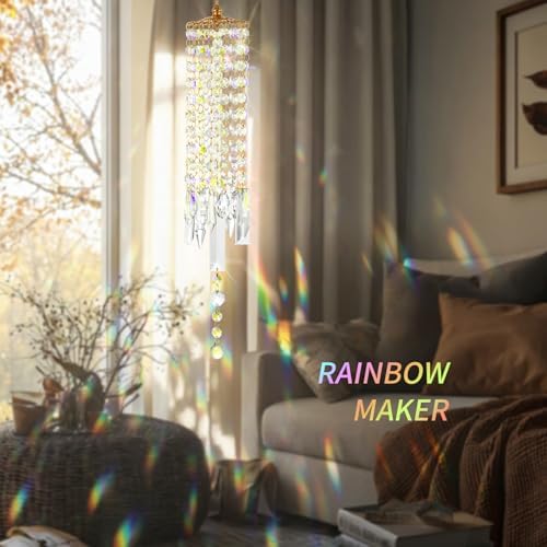 Crystal Wind Chimes Rainbow Suncatcher for Window, Garden, Patio Decor - Image 4