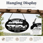 Personalized Lake Dock Metal Sign Custom Outdoor Family Lake Lot Sign for Dock Boathouse Cabin Cottage Lakeside Wall Decor Gift for Lake House Owners - Image 5