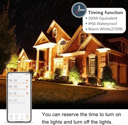 MELPO Led Flood Light 30W, 300W Equivalent Outdoor Color Changing Lights - Image 3
