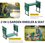 iPower Garden Kneeler and Seat Foldable Kneeling Bench with Sturdy Soft EVA Foam Pad for Outdoor, Fishing, Camping, 2 Tool Pouches Included, Green - Image 6