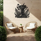 Garden Sundial and Hedgehog Metal Wall Art Metal Signs Metal Outdoor Decor Wall Art Decor Rustic Vintage Artwork Wall Sculpture Hanging Sign Plaque Cute Whimsical Home Decoration Living Room (Black,24 Inches) - Image 7