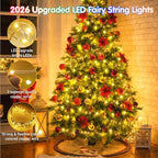 KNONEW 532FT 1600LED Outdoor Fairy Lights Plug in Warm White Xmas Decor - Image 6