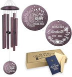 Personalized Sunflower Wind Chimes Memorial for Loss of Loved One by Astarin