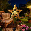 Star Solar Lights Garden Outdoor Decor Waterproof Metal Solar Stakes Lights for Patio Yard Walkway Lawn Patio Garden Gifts by TAKEME