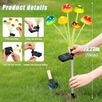 TEDOF 4 Pack 24 LED Solar Mushroom Lights for Outside Outdoor Decor - Image 2
