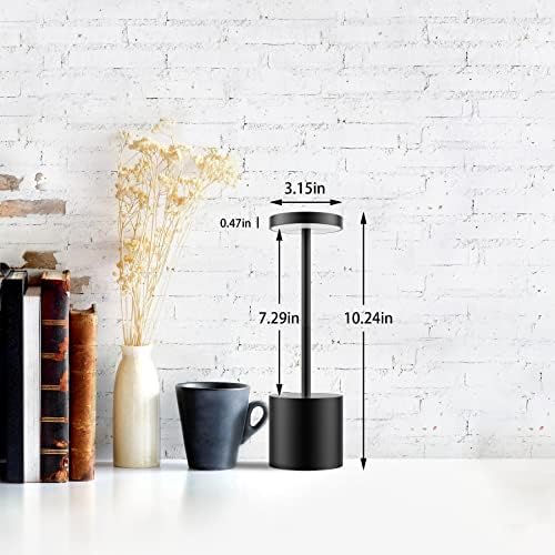 TBBGA LED Cordless Table Lamps, 5000mAh Rechargeable Table Light - Image 2