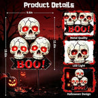 Halloween Decorations Outdoor Scary Skeleton Yard Stakes Solar Lights - Image 2