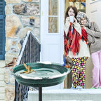 Heated Bird Bath for Outdoors for Winter, 75W Bird Bath Water Heater Bird Bath Deicer,Deep Bowl Thermostatic Control Weather Resistance Available with Stable Metal Pole for All Seasons(Green) - Image 4