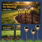 Uonlytech 8 Sets Pathway Extension Garden Solar Plastic Ground Outdoor Landscaping Spike Spikes Connectors Part for Lights Stakes Patio Tube Replacement Landscape Yard Light Torch with - Image 4
