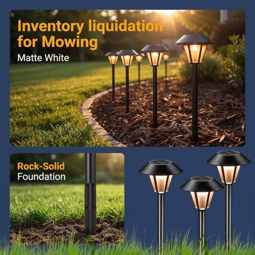 Uonlytech 8 Sets Pathway Extension Garden Solar Plastic Ground Outdoor Landscaping Spike Spikes Connectors Part for Lights Stakes Patio Tube Replacement Landscape Yard Light Torch with - Image 4