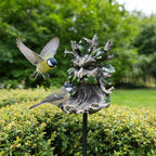 Whimsical Tree Face Garden Decoration ，Tree Faces Decor Outdoor Wallmounted Statue Art with Leaf Features, Outdoor Decor Garden Accessory (Home Decor) - Image 6