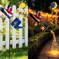 Solar Eagle Garden Lights，Eagle Garden Decor with Solar Watering Can，Solar Powered Waterfall Lights for Garden Yard Path by Unknown