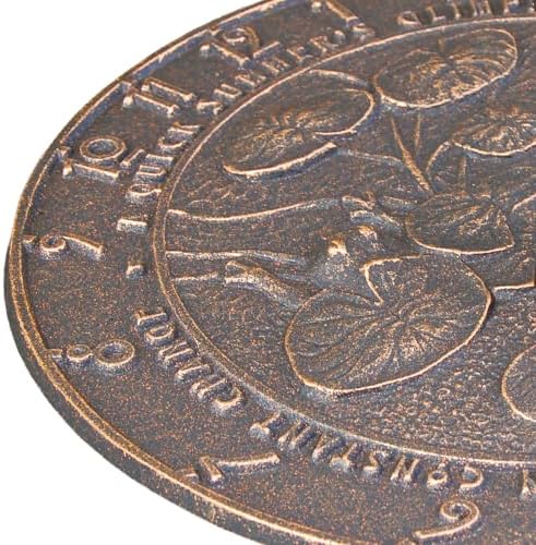 Whitehall Products Frog Sundial, Oil Rub Bronze - Image 6