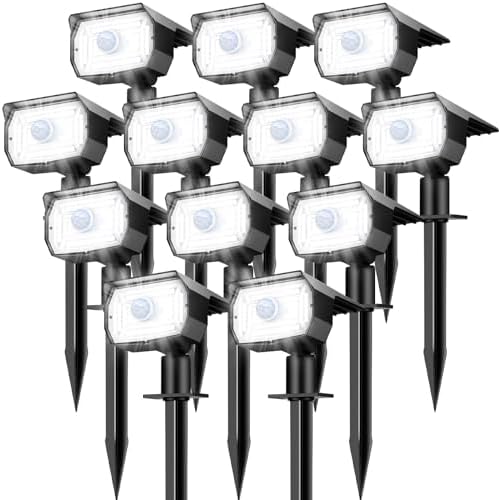 nipify Solar Lights Outdoor Waterproof, Motion Sensor Spot Landscape Light by Nipify