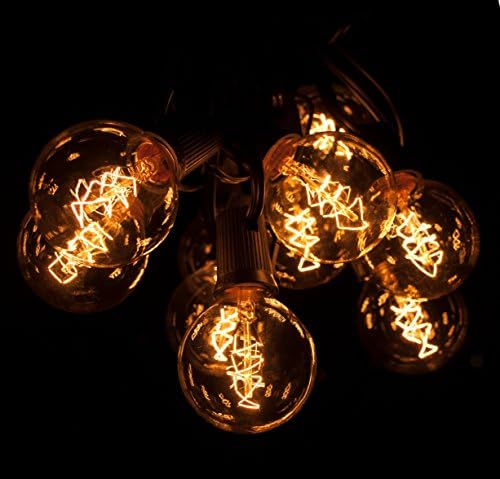 Outdoor Edison Light Bulbs with C9 Black Stringer (G50 Edison, 50') - Image 3
