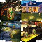Larekook Hummingbird Solar Lantern Outdoor Waterproof,13" Large Hanging Lantern Decorative,Metal Hummingbird Solar Lights for Yard Table Porch Patio Garden Decor,Birthday Gifts for Women Mom - Image 6