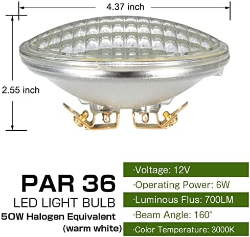 Haian Support PAR36 LED Landscape Bulb, 6W 50W Equivalent, 12V AC/DC - Image 2