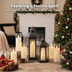 Raycare 18 Pcs Flameless Battery Operated Pillar Candles with Remote Timer - Image 4