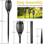 Toodour Solar Torch Flame Lights, 12 Pack Solar Halloween Lights Outdoor - Image 4