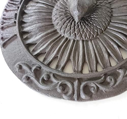 Ascalon Sunflower And Bird Cast Iron Sundial - Image 6