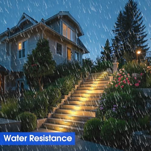 Energetic 7 Inch Retaining Wall Lights, Outdoor LED Step Lights, 4W Low Voltage Landscape Lighting, Waterproof Hardscape Lighting, 12V-24V AC/DC, 3000K Warm White, with Wire Breakers, FCC, 8 Pack - Image 3