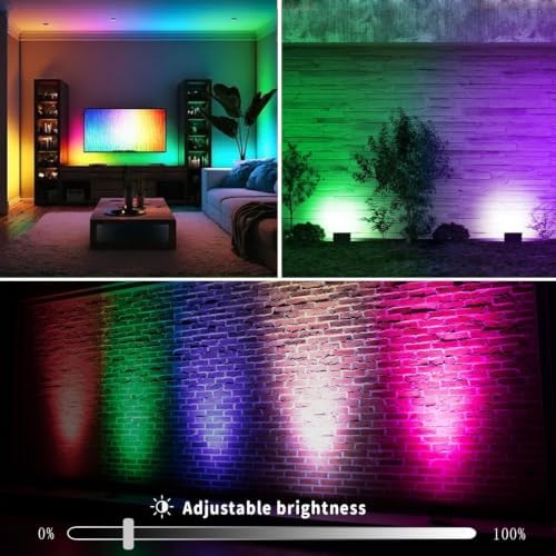 50W RGB Flood Light 500W Equiv Color Changing Stage Lights - Image 3
