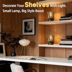 Battery Operated Lamp with Timer, Small Cordless Table Lamp, 2-Pack Grey - Image 6