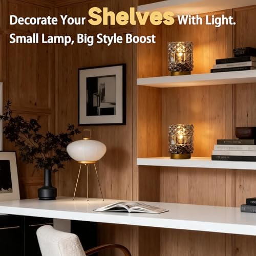 Battery Operated Lamp with Timer, Small Cordless Table Lamp, 2-Pack Grey - Image 6