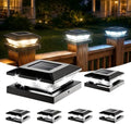 4x4 Solar Post Cap Lights - 6 Pack Fence Deck Post Solar Powered Lights by Unknown