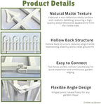LaLaGreen Landscape Edging Panels (24in, 20 Pack) Garden Border Flower Fence - Image 4