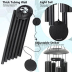 Vanquer Wind Chimes for Outside Deep Tone - 48'' Wind Chimes Outdoor Clearance, Deep Tone, Windchimes Outdoors, Memorial, Sympathy Gifts, Patio Yard, Home Décor (48" Grey) - Image 3