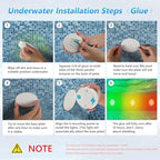 Pool Lights 4 Pack, Above Ground Pool Lights Magnetic,22 Colors - Image 3