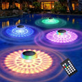 Solar Floating Pool Lights 6.5" Solar Pool Lights RGB 4Pcs by Unknown