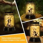 kyoryuger Beagle Gifts for Women/Men Beagle Solar Lanterns Dog Mom Birthday Dog Lovers Lantern Pet Loss Pet Memorial Lights Solar Garden Decoration Outside for Yard, Patio,Backyard,Porch - Image 2