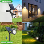 Tadyreal 8 Pack Solar Spot Lights Outdoor Waterproof 180 Adjustable Solar Powered Landscape Lights for Yard, Garden, Pathway, Porch, Pool, Wall, 4 Lighting Modes, Warm White - Image 5