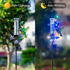 Hummingbird Rain Gauge with 5 Inch Glass Tube, Solar Rain Gauge - Image 3