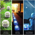 Honoson 8 Pcs Decorative Solar Globe Lights Outdoor Waterproof, 3.9 Inch - Image 6