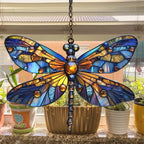 Tiffany Style Dragonfly Acrylic Suncatcher - Image 4