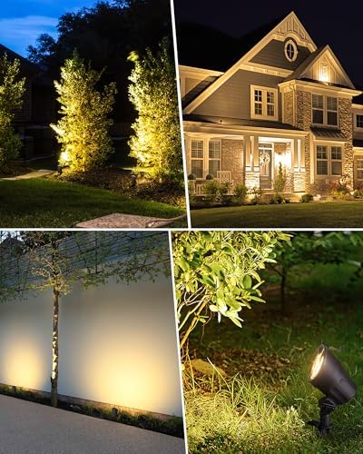 SUNVIE 6W AntiGlare LED Low Voltage Landscape Lighting with Connector 4Pack - Image 5