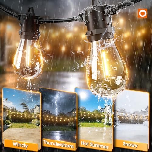 addlon 78FT(72+6) Solar String Lights Outdoor, Last 20+ Hrs, USB Charging - Image 4