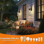 WIHTU 16in Outdoor Light Fixture Wall Mount, Exterior Porch fixtures 1 Pack - Image 3