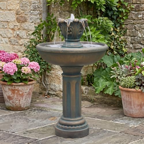 Sunlinua 45" 3-Tier Outdoor Water Fountain with Quiet Pump by Sunlinua