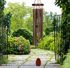 Woodstock Wind Chimes for Outside, Garden, Patio, Porch and Outdoor Decor (32") Pachelbel Canon Chime Bronze Wind Chime Gifts (PCCB) - Image 2