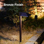 GOODSMANN Low Voltage Landscape Path Lights 8PK Kit 0.6W LED Sidewalk Landscape Lighting 22 Lumen Outdoor Electric Walkway & Pathway Lights Wired Bronze Finish 3100K Warm White with Cable Connectors - Image 4